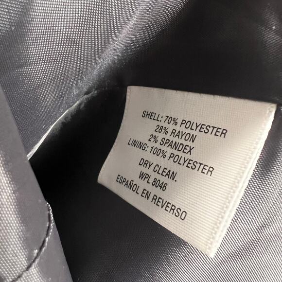 JM Collection Vintage Charcoal Gray Single Breasted Pea Coat Plus Size 3X - Picture 6 of 6